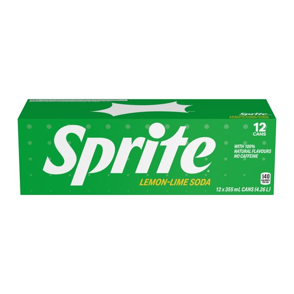 Sprite Fridge Pack Cans, 355 mL, 12 Pack