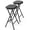 2 Pack Black-24", variant on TacleeKii 2 Pack 28" Folding Stool with Handle, Folding Bar Chair with Safety Lock, for Outdoor Indoor, Assembly Free, Black