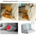 thumbnail image 3 of Chew Proof Dog Car Seatbelt Safety Restraint Pet No-Chew Tether Cable Stainless Steel Leash Puppy Vehicle Seat Belt Strap with Double Clip and Latch Attachment (S Size,24 inch), 3 of 3