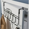 thumbnail image 3 of Over The Door Hooks, Over The Door Hanger for Hanging, Over Door Towel Rack Coat Rack Hanger Hooks for Clothing, Anti-Rust Overdoor Organizer Rack with 7 Hooks for Bathroom Bedroom Hat Purse Robe, 3 of 7