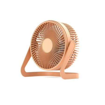 

Tssuoun Rotating USB Desk Fan Portable Nightstand Tabletop Cooling Device Quiet Operation Work Office Dorm RV Truck Personal Supplies Orange