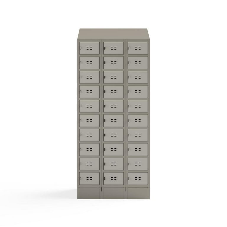 Triple Sloped Metal Locker Hood Addition, 36w x 18d x 6h, Tan, Ships in 1-3 Business Days Triple Sloped Metal Locker Hood Addition, 36w x 18d x 6h, Tan, Ships in 1-3 Business Days