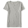 thumbnail image 1 of Aeropostale Camiseta básica sólida para mujer, gris, pequeña Aeropostale  Camiseta básica, 1 of 2