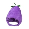 thumbnail image 3 of Gorro de berenjena para mascotas, gorro para gatos, accesorio para fotos, navideño, para perros para Pascua, Halloween, fiestas festivas, animales, 3 of 8