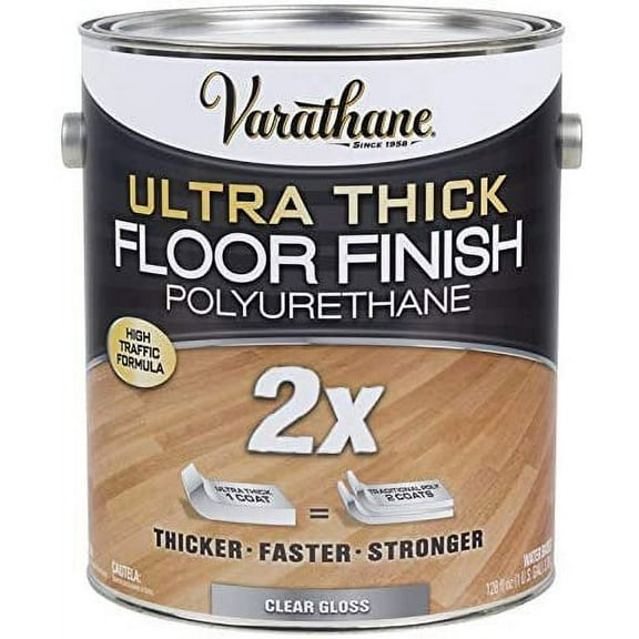 Rust-Oleum Varathane Floor Varnish Ultra Thick - Gloss Finish - 1 Gal, Clear