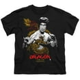 thumbnail image 2 of Bruce Lee Golden Year of the Dragon Kids T Shirt (Large) for Youth Toddler Boys and Girls, Black, 2 of 5