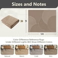 thumbnail image 4 of SIXHOME 8'x10' Rugs for Living Room Washable Bedroom Rug Jacquard Textured Boho Area Rug Modern Geometric Soft Carpet Non Slip Indoor Rugs for Dining Room Home Office Neutral Camel Brown, 4 of 8