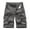 Dark Gray, variant on Diufon Mens Cargo Shorts Solid Color Cotton Outdoor Shorts Zipper Button Down Shorts with Pockets
