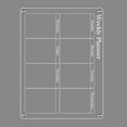 thumbnail image 1 of Fridge Calendar, Clear Acrylic Magnetic Monthly and Weekly Planning Board for Fridge Calendar 40x30cm, 1 of 7