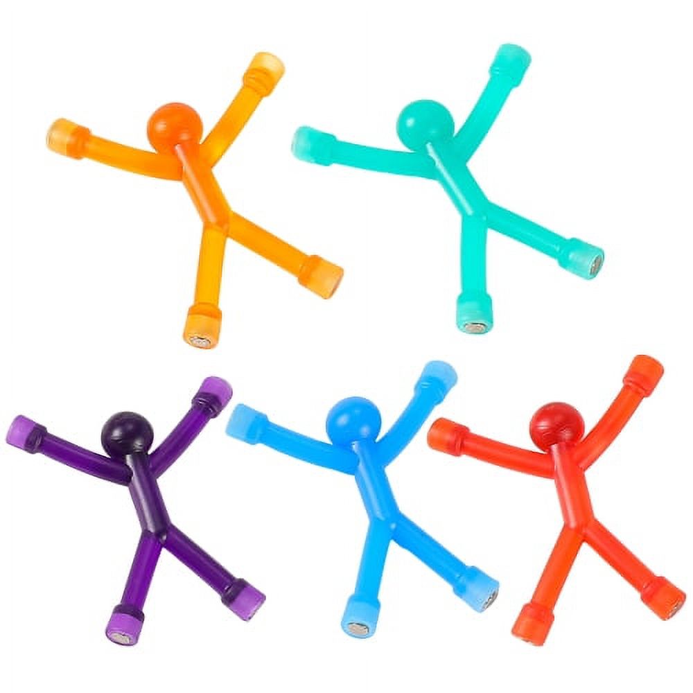 6 Jouets Magnétiques Pour Enfants - Figurines Aimantées 7x6,5 Cm, Couleurs Vives, Créatifs, Anti-stress, Décoration Frigo - 4