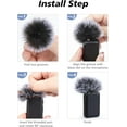 thumbnail image 6 of SUNMON for DJI Mic Windscreen Furry Foam - Wireless Mic Outdoor Microphone Cover Muff Pop Filter Noise Reduction, Mic Covers for DJI Microphone Wireless(2 PC), 6 of 7