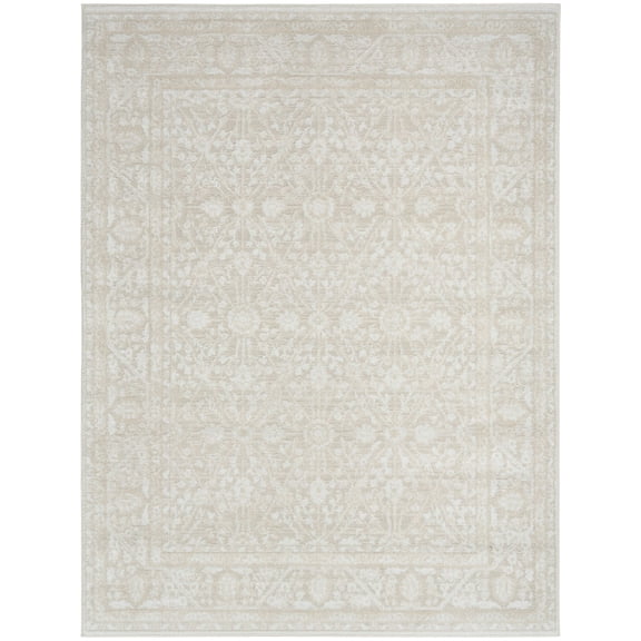 Nourison Dekor 4' x 6' Ivory Beige Vintage Indoor Rug