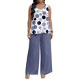 thumbnail image 2 of Women Two Piece Sets Summer Plus Size Trendy Tank Casual Going Out Beach Vacation Spring Outfits 2026 Blue 4XL, 2 of 4