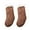 Coffee, variant on Gyujnb Baby Boy Girl Solid Ankle Crew Socks with Grips Toddler Kids Unisex Fleece Lined Warm Thick Cotton Socks