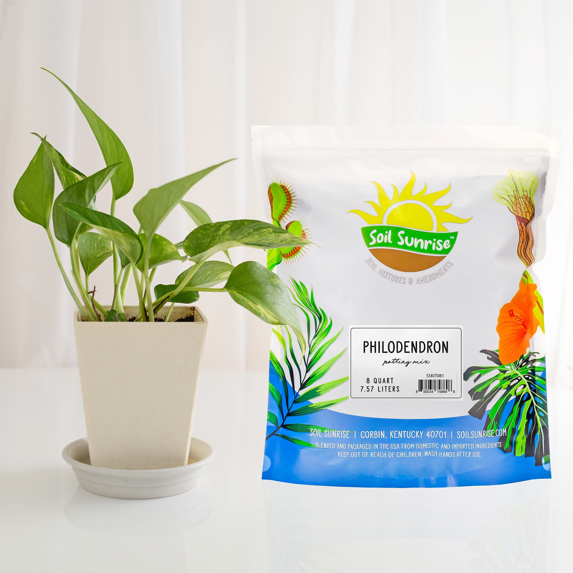 Philodendron Plant Potting Soil Mix (8 Quarts), Special Blend for Heart  Shape Philodendron Plants Et Al.