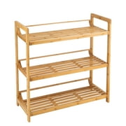 Neu Home Bamboo Double Wide 3 Tier Shelf