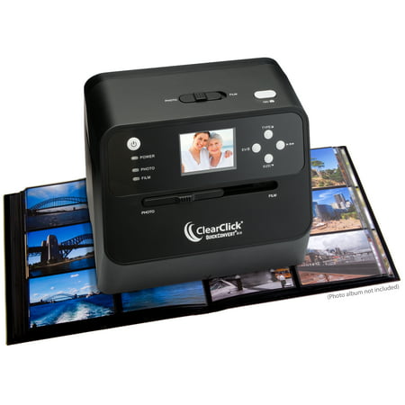 ClearClick 14 MP QuickConvert 2.0 Photo, Slide, and Negative Scanner - Scan 4x6 Photos & 35mm, 110, 126 (Best Slide And Negative Converter)
