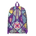thumbnail image 3 of Canvas Bohemian Print Backpack for Teen Girls, Roomy Boho Style Bookbag with Multiple Pockets, Durable School College Backpack for Women, Perfect Gift for Students, 3 of 5