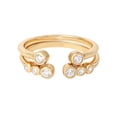 thumbnail image 5 of JS Jessica Simpson Women's CZ Ring Set, Gold Plated Sterling Silver, 2pcs, 5 of 6