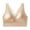 Khaki Bras, variant on Seamless Satin Wireless Bra for Women Deep V Lace Trim Full Coverage Comfort No Underwire Everyday Bras Gray Bras XL