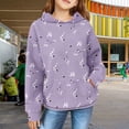 thumbnail image 2 of Mercatoo Trendy Hoodies for Teen Girls Flowers Graphic 𝐇ooded Sweatshirts Gradient Long Sleeve Fall Winter Oversized Hoodie, 2 of 7