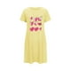 thumbnail image 5 of Camisón corto de talla grande para mujer, camisón de manga corta con estampado de pecho a la moda, camisón para mujer, 5 of 5
