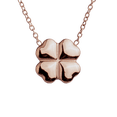 thumbnail image 1 of Collar de Mujer con Dije de Trébol de Buena Suerte LuckyLy, Acero Inoxidable, Modelo Flora rosa UNITALLA, 1 of 7