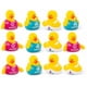 thumbnail image 1 of Patos de goma geniales (2 "") tamaño estándar. (Paquete de 12) lindos juguetes de piscina para bañera de pato. (Patos de goma de yoga), 1 of 5