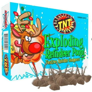 TNT Fireworks, Reindeer Poop, Christmas Stocking Snaps, 12 Pack