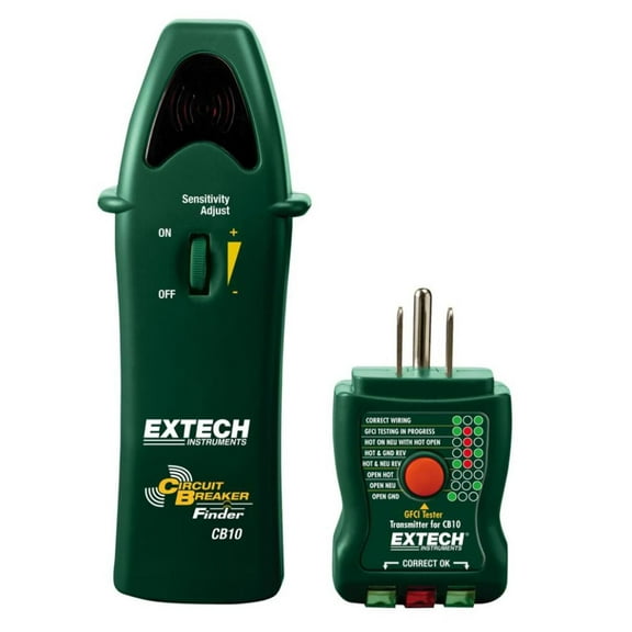 Extech Circuit Breaker Finder,120VAC,Enrgzd Lns  CB10