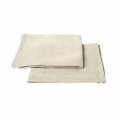 thumbnail image 1 of LinenMe Linen Lara Hand Towels, 12 by 20-Inch, Silver, Set of 2, 1 of 4