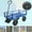 Blue, variant on Heavy Duty Garden Carts, (Black +Yellow solid wheels wagon cart)Solid wheels Tools cart Wagon Cart Garden cart trucks make it easier to transport firewood, Black Folding Garden Carts