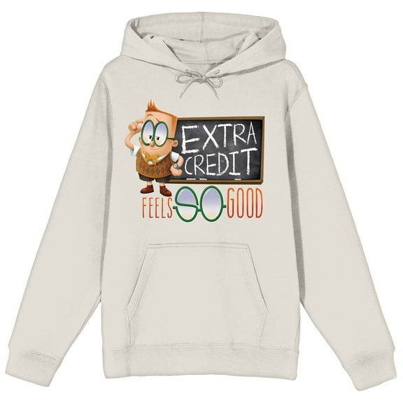 Captain Underpants Extra Credit Feels Good on Sand Adult Hoodie-Medium