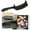 Black, variant on Professional Barber Comb, Curved S,Shape For Precise Haircuts Flat <span Style="background:red"></span>, Includes 6 Guides