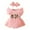 Red, variant on Otqutp Sport Clothes for Toddler Girls Fly Sleeve Ribbed Floral Tulle Romper Bodysuit Dress Headbands Set 0 to 18 Months