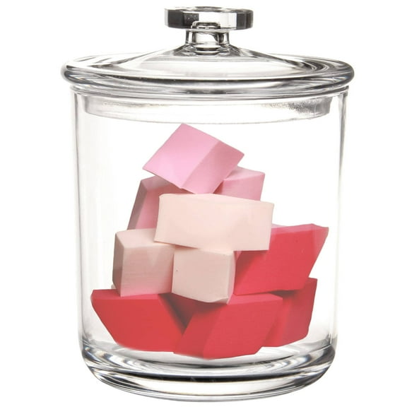 Youngever 30 Ounce Clear Plastic Apothecary Jar