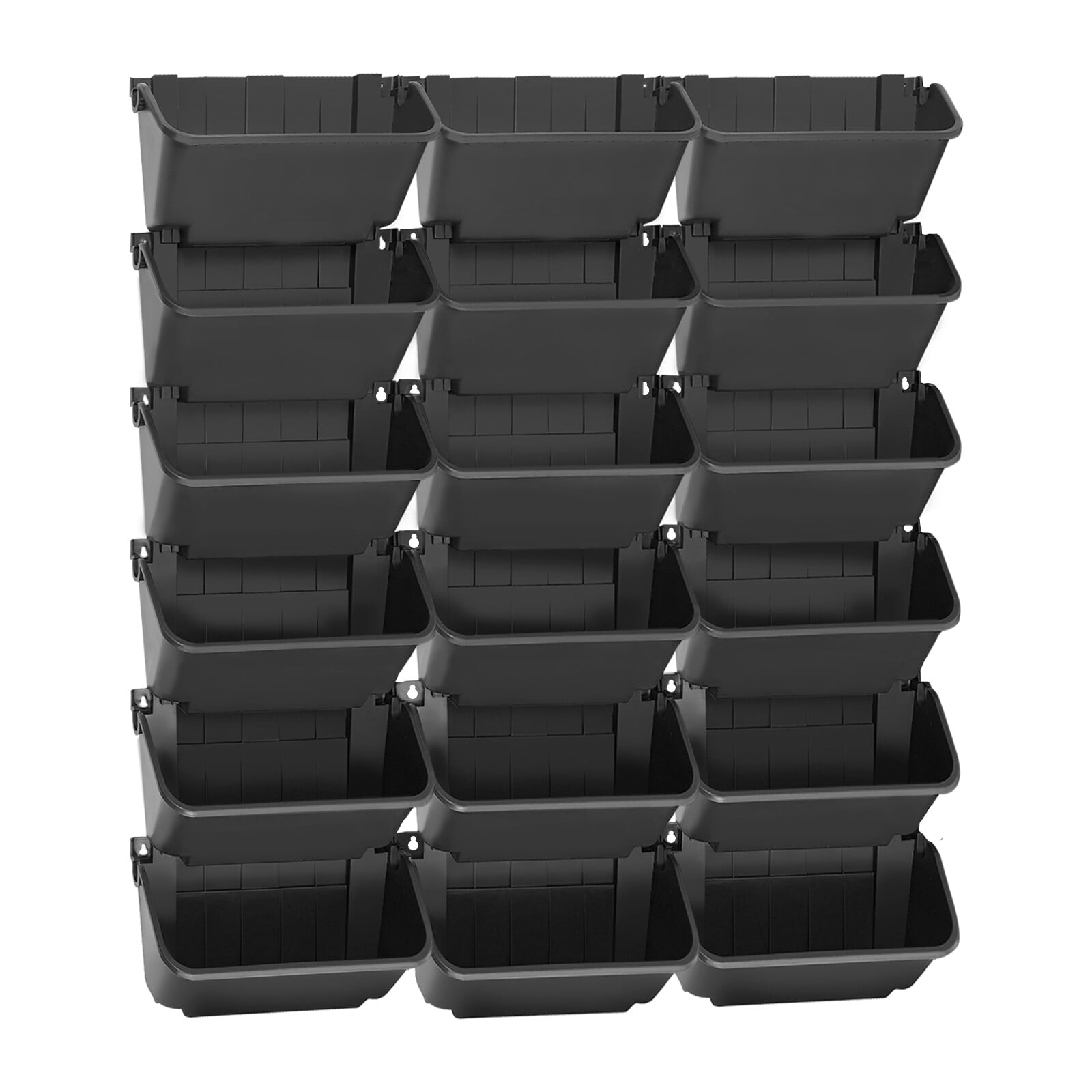 18-Pocket Vertical Garden Planter, 154LBS Total Load, Wall-Mounted Hanging PP Planter for Herbs Flowers Succulents