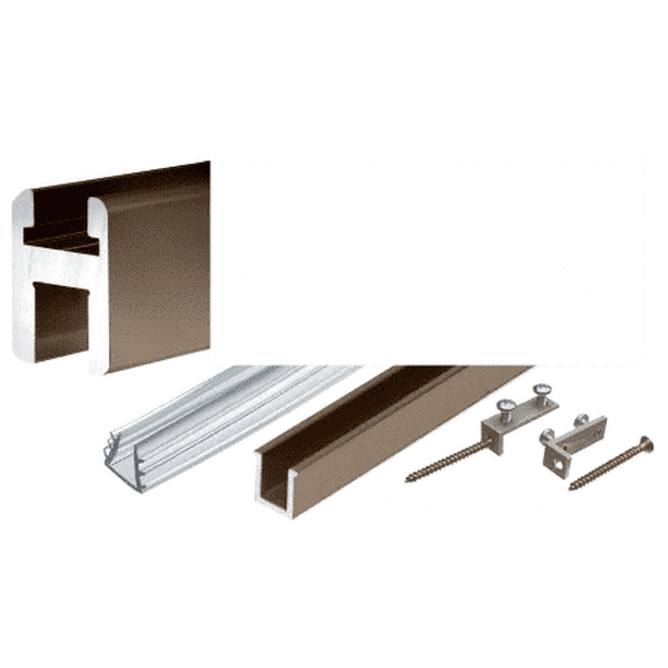 CRL SQH9800RB Oil Rubbed Bronze Flat/Flat Profile Deluxe Shower Door