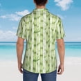 thumbnail image 4 of Disketp Bamboo Stems And Leaves Hawaiian Shirts for Men,Mens Casual Short Sleeve Button Down Shirts Beach Shirt,XX-Large, 4 of 7