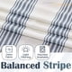 thumbnail image 5 of Cortinas Jinchan, mezcla de lino a rayas, 229 cm de largo, azul, 2 paneles, 5 of 9