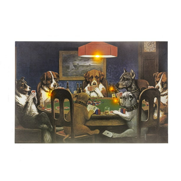 Midwest Cbk Led Light Up Dogs Playing Cards Wall Decor Canvas Me181643 Com - Midwest Cbk Home Decorators Collection