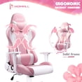 thumbnail image 4 of Homall Gaming Chair office Chair with Headrest & Lumbar Support, Pink, 4 of 7