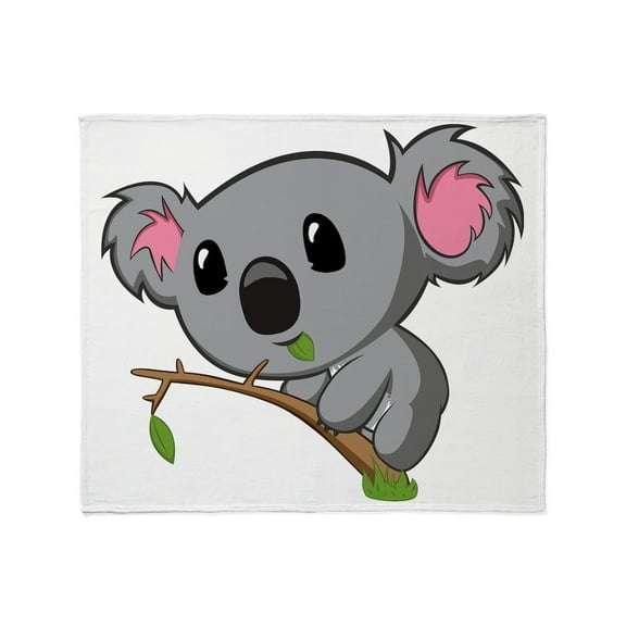 CafePress - Hungry Koala Throw Blanket - Soft Fleece Throw Blanket, 50"x60" for All Ages