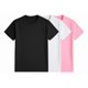 thumbnail image 1 of Pack 3 Playeras Deportivas Mujer Cuello Redondo,Black White Pink,M, 1 of 7