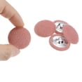 thumbnail image 4 of Uxcell 10pcs 40L Fabric Cloth Covered Button 25mm Round Holes Metal Shank Sewing Buttons for Dress Blouses Pink, 4 of 5