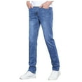 thumbnail image 4 of Paguaki Jean Homme Slim Taper Fit Jeans Bleu,32, 4 of 4