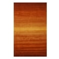 thumbnail image 1 of Tapis Horizon Orange Transitionnel en Laine Fait Main, 1 of 5
