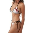 thumbnail image 2 of Fotbe Bloody Hand Traje de Baño para Mujer de Dos Piezas – Bikini Sexy de Tirantes Tipo Halter con Diseño Triangular, 2 of 6