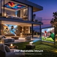 thumbnail image 5 of Elephas Roku TV Smart Projector, Portable Mini Projector with Wi-Fi and Bluetooth, Dolby Audio,Built-in Roku TV streaming experience,270°Rotating Stand for Home Theater,Bedroom & Outdoor Movie Nights, 5 of 9