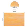 thumbnail image 2 of Stained Glass Sheet Mosaic Tile 5.9 Inch x 3.9 Inch Orange Color, Stained Glass Sheets for Crafts Project, 2 of 5